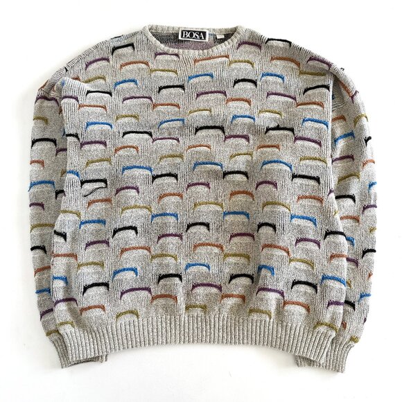 Vintage Bosa, Sweater / Made in Italy / 1990's Dadcore Style Knitwear - Picture 1 of 4
